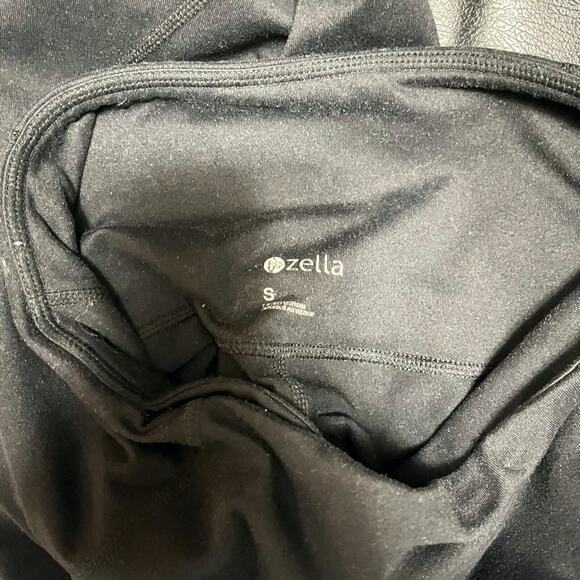 ZELLA Black Cropped Skinny Pull On Workout Athletic Stretch Knit Leggings S - Picture 16 of 16